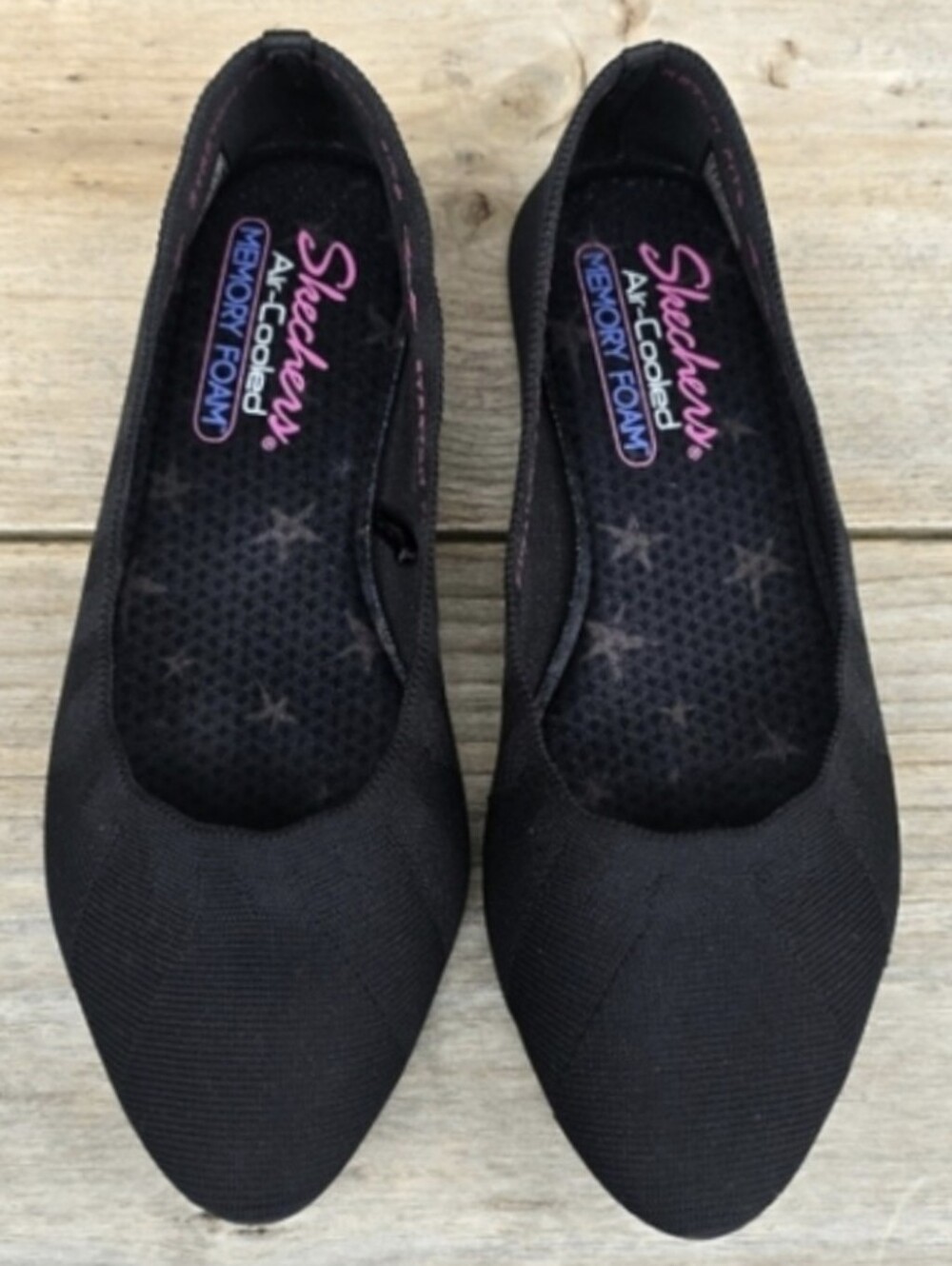 Skechers Cleo Bewitch Classic Minimalist Scalloped Comfort Ballet Flats 7M